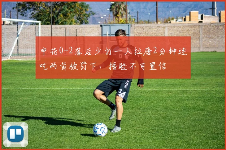 申花0-2落后少打一人拉唐2分钟连吃两黄被罚下，捂脸不可置信